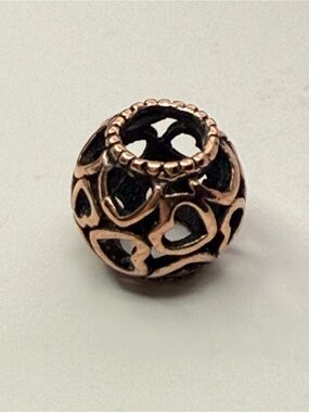Pandora Hearts All Over Rose Charm 780964 Openwork Love Bead
